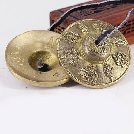 Meditation Chime Bells Portable Tibetan Meditation Tingsha Cymbal Bell Mental Health Relief Easy To Play Family Friends Gift - Sleep Galleria