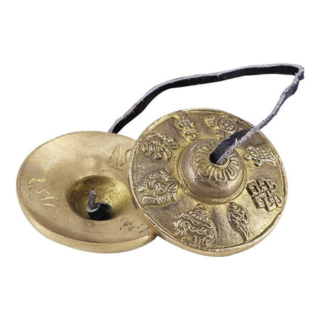 Meditation Chime Bells Portable Tibetan Meditation Tingsha Cymbal Bell Mental Health Relief Easy To Play Family Friends Gift - Sleep Galleria