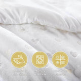 Mi Zone Queen Comforter Set, 4 Piece Metallic Hearts Bedroom Set for Girls, Queen Bed Set Soft Plush Comforter, Rosalie All Seas - Omega Lifestyles