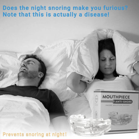 Mouthpiece Anti Snore Mouth Guard Silicone Anti Snoring Bruxism Sleeping Aid Apnea Guard Teeth Snoring Device Stop Snore Oral - Sleep Galleria