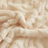 New Tafu Velvet Fleece Blankets Double sided Jacquard Geometric Pattern Thickened Blanket Cover Blanket Suitable for All Seasons - Sleep Galleria