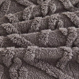 New Tafu Velvet Fleece Blankets Double sided Jacquard Geometric Pattern Thickened Blanket Cover Blanket Suitable for All Seasons - Sleep Galleria