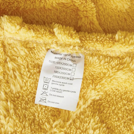 New Tafu Velvet Fleece Blankets Double sided Jacquard Geometric Pattern Thickened Blanket Cover Blanket Suitable for All Seasons - Sleep Galleria