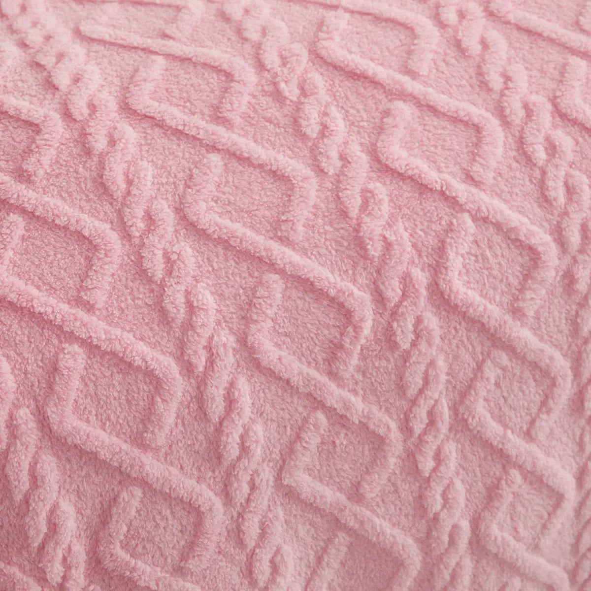 New Tafu Velvet Fleece Blankets Double sided Jacquard Geometric Pattern Thickened Blanket Cover Blanket Suitable for All Seasons - Sleep Galleria