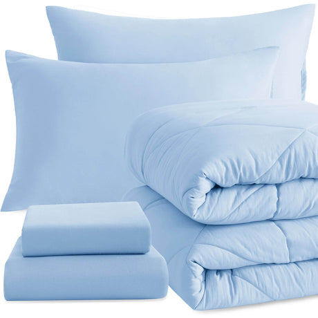 Ntbay 5 Piece Bedding Comforter Set,Breathable Bed in a Bag, Includes Comforter, Fitted Sheet, Top Sheet and Pillowcases - Sleep Galleria