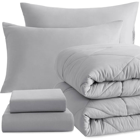 Ntbay 5 Piece Bedding Comforter Set,Breathable Bed in a Bag, Includes Comforter, Fitted Sheet, Top Sheet and Pillowcases - Sleep Galleria