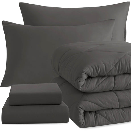 Ntbay 5 Piece Bedding Comforter Set,Breathable Bed in a Bag, Includes Comforter, Fitted Sheet, Top Sheet and Pillowcases - Sleep Galleria