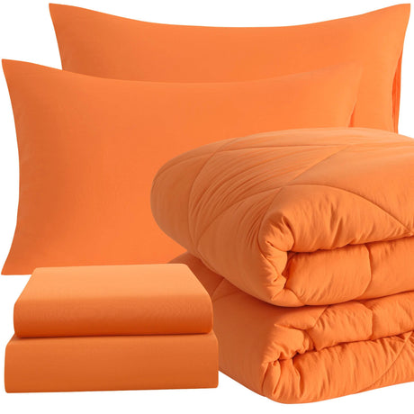 Ntbay 5 Piece Bedding Comforter Set,Breathable Bed in a Bag, Includes Comforter, Fitted Sheet, Top Sheet and Pillowcases - Sleep Galleria
