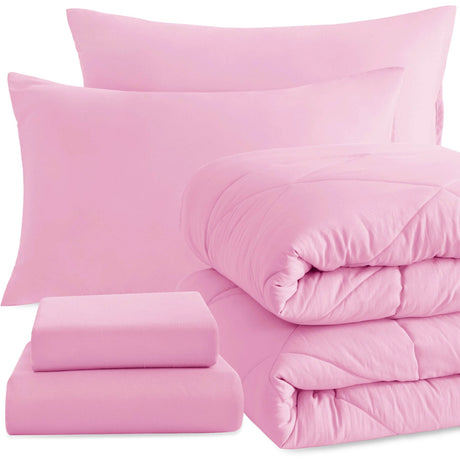 Ntbay 5 Piece Bedding Comforter Set,Breathable Bed in a Bag, Includes Comforter, Fitted Sheet, Top Sheet and Pillowcases - Sleep Galleria