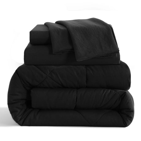 Ntbay 5 Piece Breathable Twin Bedding Comforter Set, Ultra Soft and Cozy Bed in a Bag - Sleep Galleria