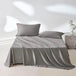 Organic 100% Egyptian Cotton Flat Sheet Solid Color Bed Sheets 800 Thread Count Bedding Sheet Bed Linen Single Queen King Size - Sleep Galleria