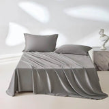Organic 100% Egyptian Cotton Flat Sheet Solid Color Bed Sheets 800 Thread Count Bedding Sheet Bed Linen Single Queen King Size - Sleep Galleria