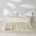 Organic 100% Egyptian Cotton Flat Sheet Solid Color Bed Sheets 800 Thread Count Bedding Sheet Bed Linen Single Queen King Size - Sleep Galleria