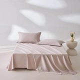 Organic 100% Egyptian Cotton Flat Sheet Solid Color Bed Sheets 800 Thread Count Bedding Sheet Bed Linen Single Queen King Size - Sleep Galleria