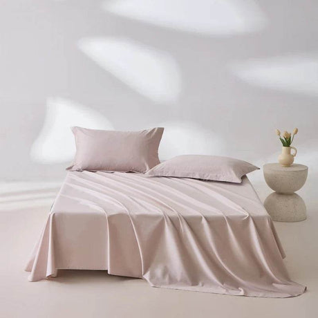 Organic 100% Egyptian Cotton Flat Sheet Solid Color Bed Sheets 800 Thread Count Bedding Sheet Bed Linen Single Queen King Size - Sleep Galleria