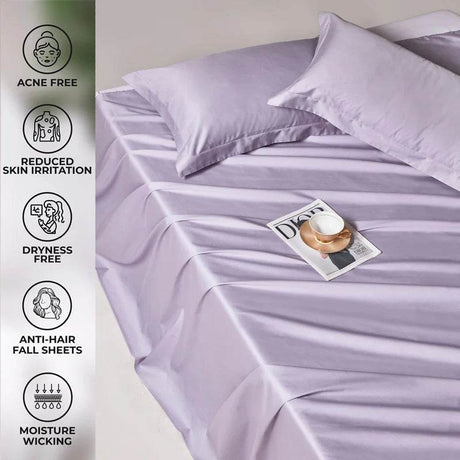 Organic 100% Egyptian Cotton Flat Sheet Solid Color Bed Sheets 800 Thread Count Bedding Sheet Bed Linen Single Queen King Size - Sleep Galleria