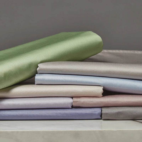Organic 100% Egyptian Cotton Flat Sheet Solid Color Bed Sheets 800 Thread Count Bedding Sheet Bed Linen Single Queen King Size - Sleep Galleria