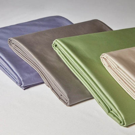 Organic 100% Egyptian Cotton Flat Sheet Solid Color Bed Sheets 800 Thread Count Bedding Sheet Bed Linen Single Queen King Size - Sleep Galleria