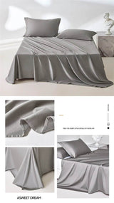 Organic 100% Egyptian Cotton Flat Sheet Solid Color Bed Sheets 800 Thread Count Bedding Sheet Bed Linen Single Queen King Size - Sleep Galleria