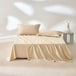 Organic 100% Egyptian Cotton Flat Sheet Solid Color Bed Sheets 800 Thread Count Bedding Sheet Bed Linen Single Queen King Size - Sleep Galleria