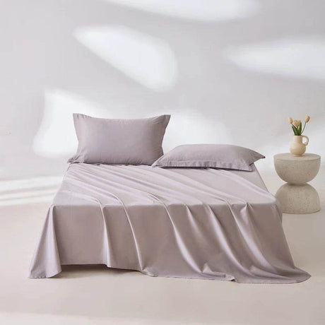 Organic 100% Egyptian Cotton Flat Sheet Solid Color Bed Sheets 800 Thread Count Bedding Sheet Bed Linen Single Queen King Size - Sleep Galleria
