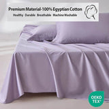 Organic 100% Egyptian Cotton Flat Sheet Solid Color Bed Sheets 800 Thread Count Bedding Sheet Bed Linen Single Queen King Size - Sleep Galleria