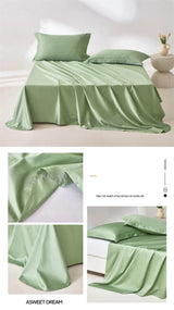 Organic 100% Egyptian Cotton Flat Sheet Solid Color Bed Sheets 800 Thread Count Bedding Sheet Bed Linen Single Queen King Size - Sleep Galleria