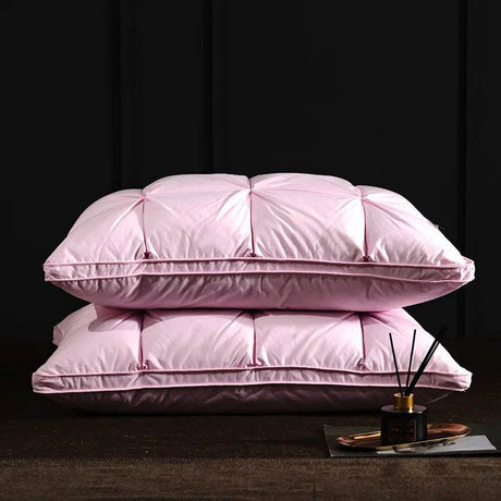 Pair Of Goose Down Feather Neck Pillows - Sleep Galleria