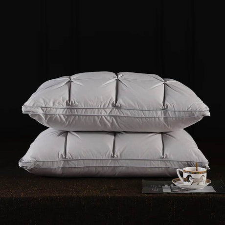 Pair Of Goose Down Feather Neck Pillows - Sleep Galleria