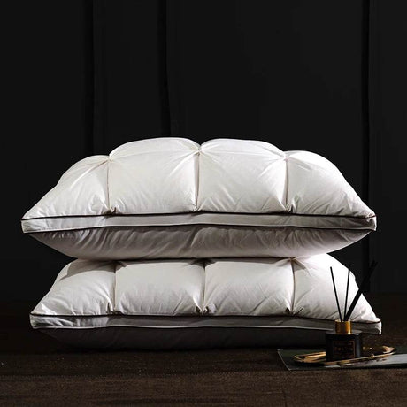 Pair Of Goose Down Feather Neck Pillows - Sleep Galleria
