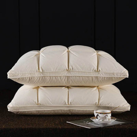 Pair Of Goose Down Feather Neck Pillows - Sleep Galleria