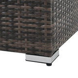 Patio Furniture, Outdoor Furniture, Seasonal PE Wicker Furniture, 4 Set Wicker Furniture With Tempered Glass Coffee Table - Sleep Galleria