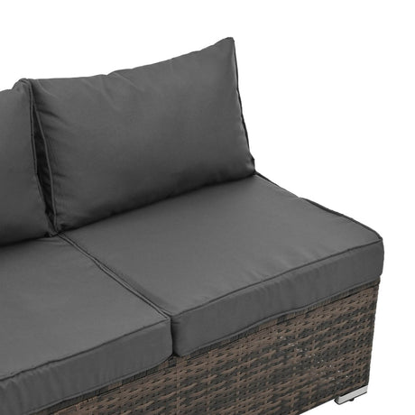 Patio Furniture, Outdoor Furniture, Seasonal PE Wicker Furniture, 4 Set Wicker Furniture With Tempered Glass Coffee Table - Sleep Galleria