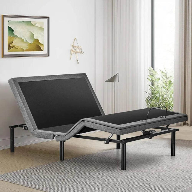 Queen Adjustable Bed Frame, Ergonomic Electric Bed Base with Wireless Remote and 2 USB Ports, Head and Foot Incline - Omega Lifestyles