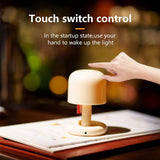 Rechargeable Mushroom Night Light Led Sunset Table Lamp USB Minimalist Desk Bedroom Bar Room Decoration Atmosphere Mood Light - Sleep Galleria
