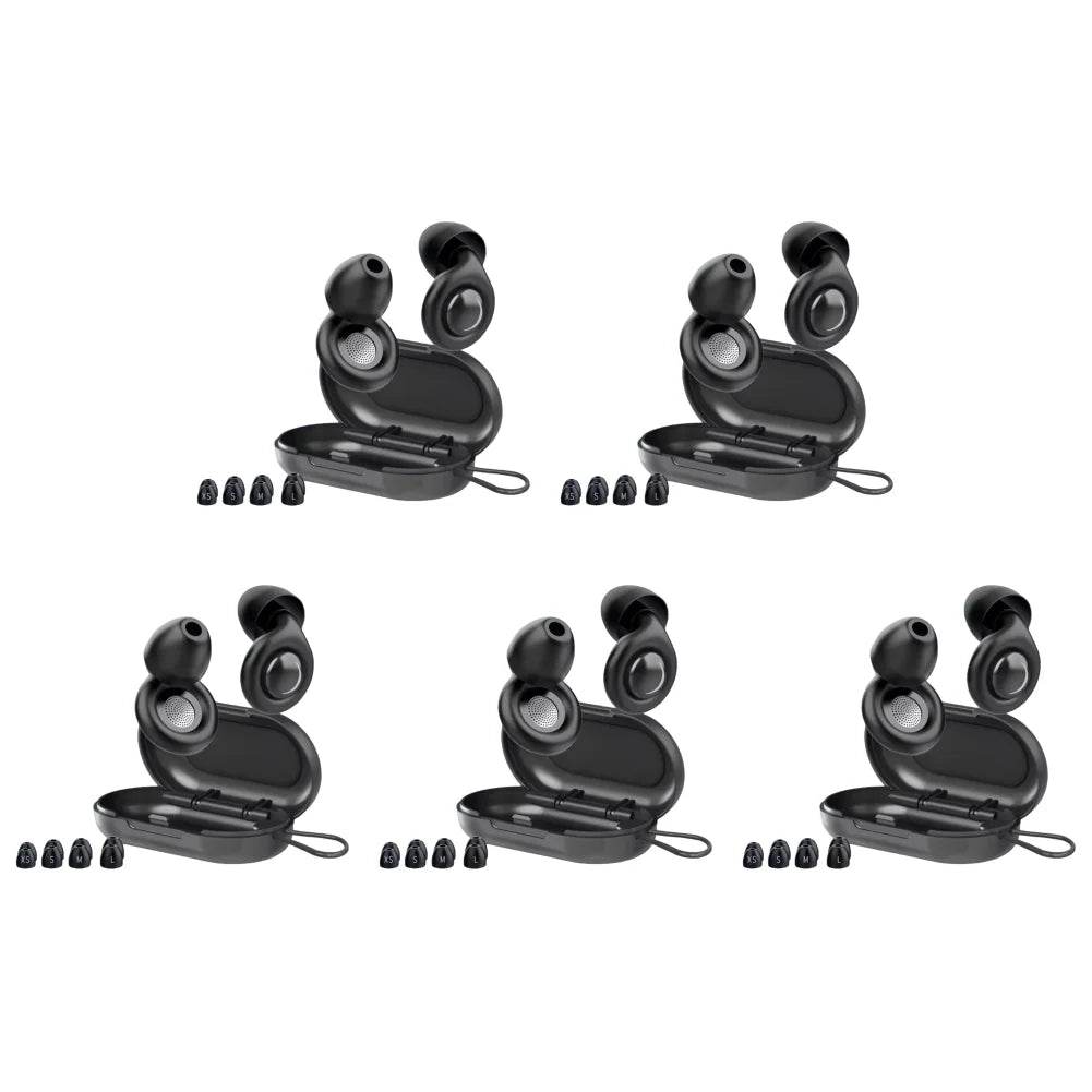 Reusable Silicone Snore Blocker Ear Plug with 10 Eartips Carrying Case Noise Cancelling Ear Plugs for Sleep Deep Focus Travel - Sleep Galleria
