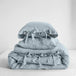 Simple&Opulence 100% Linen Bedding Set 3Pcs Natural Flax Breathable King Size with Tie Closure Pillowcase Duvet Cover Sheet - Sleep Galleria