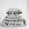 Simple&Opulence 100% Linen Bedding Set 3Pcs Natural Flax Breathable King Size with Tie Closure Pillowcase Duvet Cover Sheet - Sleep Galleria