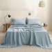 Simple&Opulence 3/4 Pcs 100% Bed Linen Sheet Set Basic Style Washed Natural French Flax Soft Breathable Comforter Sheets Sets - Sleep Galleria