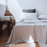 Simple&Opulence 3/4 Pcs 100% Bed Linen Sheet Set Basic Style Washed Natural French Flax Soft Breathable Comforter Sheets Sets - Sleep Galleria