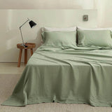 Simple&Opulence 3/4 Pcs 100% Bed Linen Sheet Set Basic Style Washed Natural French Flax Soft Breathable Comforter Sheets Sets - Sleep Galleria