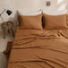 Simple&Opulence 3/4 Pcs 100% Bed Linen Sheet Set Basic Style Washed Natural French Flax Soft Breathable Comforter Sheets Sets - Sleep Galleria