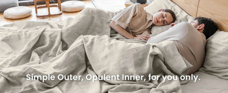 Simple&Opulence 3/4 Pcs 100% Bed Linen Sheet Set Basic Style Washed Natural French Flax Soft Breathable Comforter Sheets Sets - Sleep Galleria