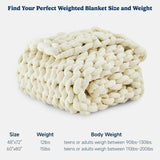 Simple&Opulence Handmade Chunky Knit Weighted Blanket for Adults, Cooling Heavy Cable Knitted Throw Blanket Home Decor for Sofa - Sleep Galleria