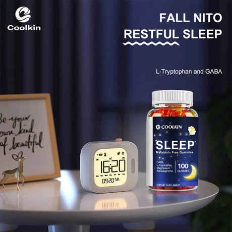 Sleep Gummies - with Ashwagandha, Magnesium, GABA - Relieve Insomnia and Stress, Improve Sleep Quality - 100 Gummies - Sleep Galleria