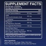 Sleep Gummies - with Ashwagandha, Magnesium, GABA - Relieve Insomnia and Stress, Improve Sleep Quality - 100 Gummies - Sleep Galleria