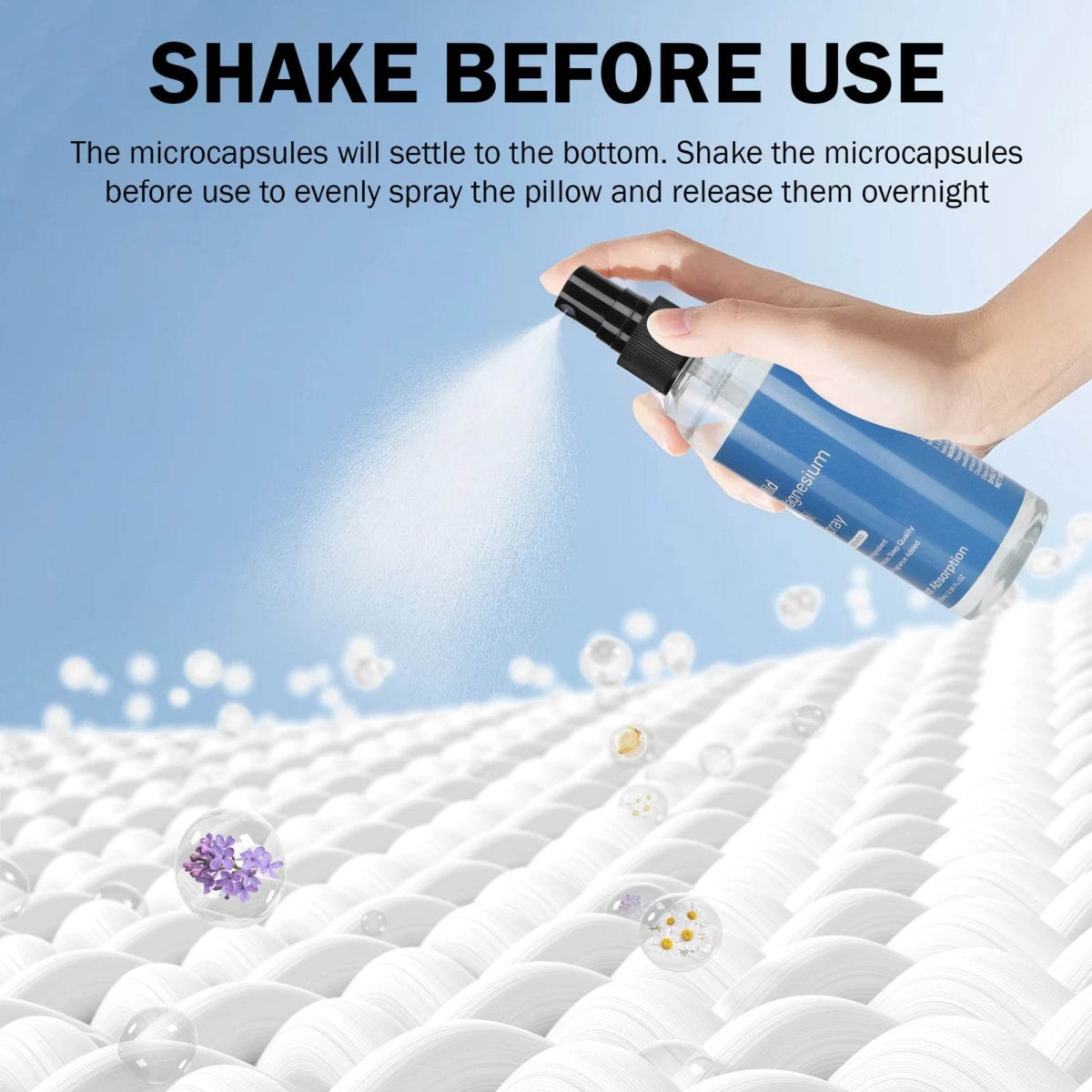Sleep Spray Fast Absorption Mild Long Lasting No Fragrance Overnight Sleep Pillow Spray Sleep Aid Spray 100ML - Sleep Galleria