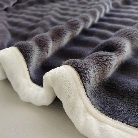 Solid Color Flannel Rabbit Fur Blanket Nap Cover Blanket Soft Sofa Blanket Coral Fleece Cover For Bedroom Manufacturer Wholesale - Sleep Galleria