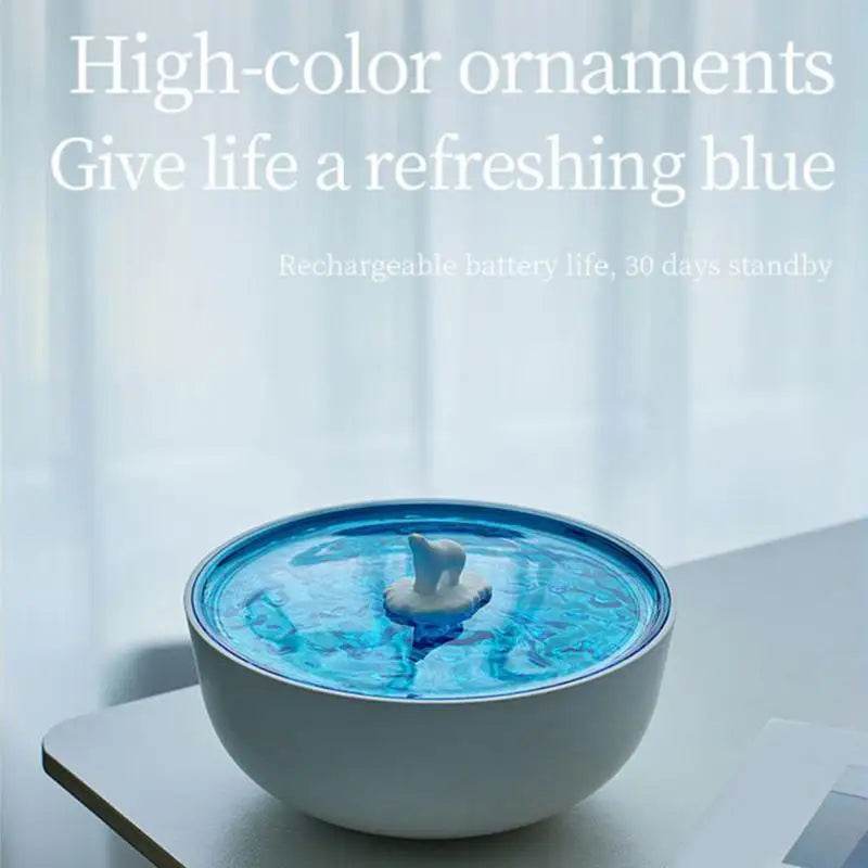 Speaker With Lights White Noise Speaker Lamp Wireless Projector Decorative Night Lamp Projector Home Decorations For Living Room - Omega Lifestyles