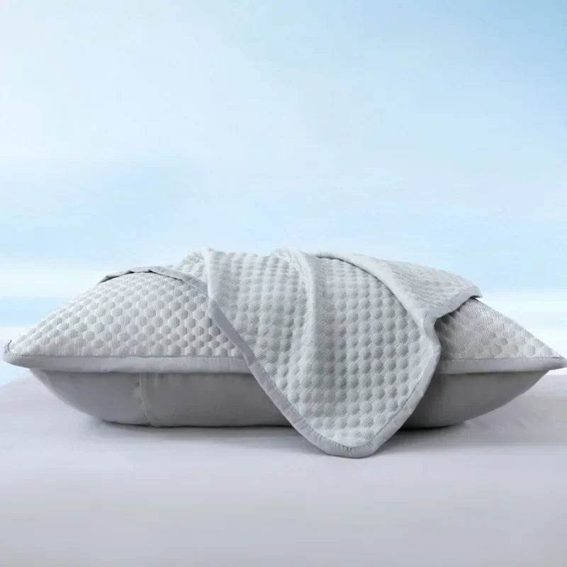 Summer Cooling Pillowcase Solid Color Ice Bean Bean Pillowcase Cool Feeling Air Conditioning Cover Washable (No Pillow) 48x74cm - Sleep Galleria